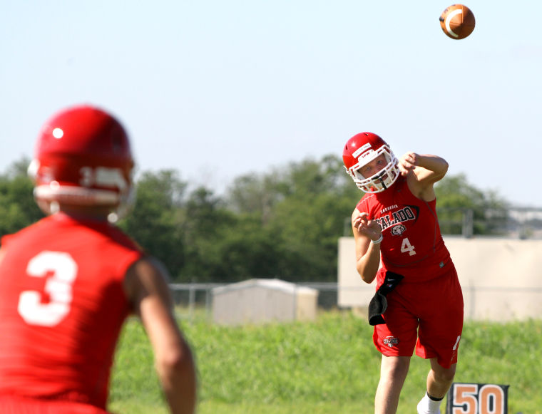 Salado football holds first practice
